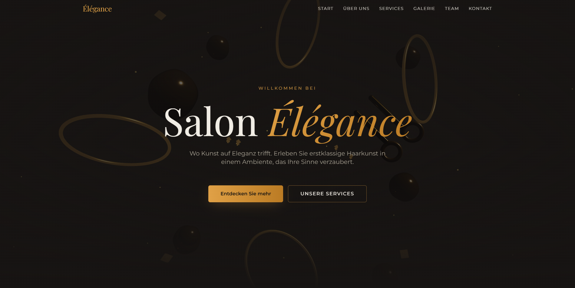 Salon Élégance Website Screenshot